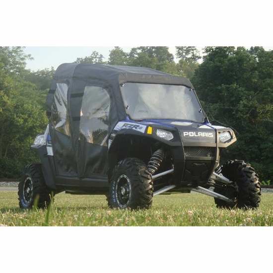 3 Star Black Soft Full Doors, Rear Window and Top - Polaris RZR 4 800, XP 4 900