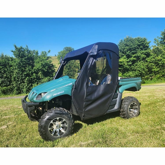 3 Star Black Soft Full Doors, Rear Window and Top - Yamaha Rhino - alt image 1
