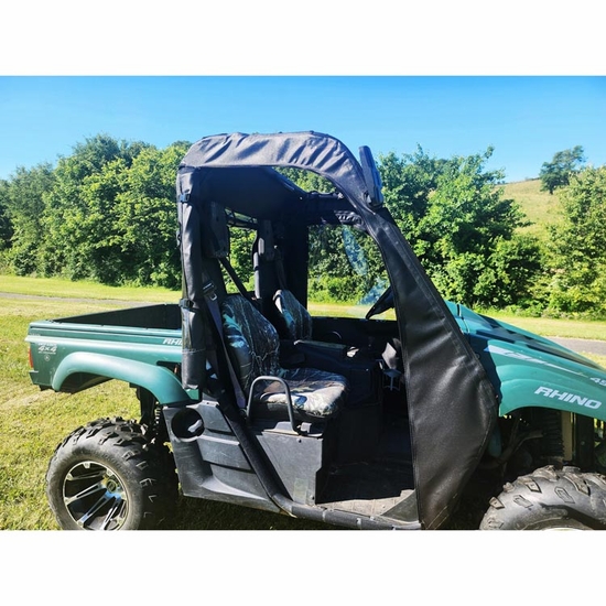 3 Star Black Soft Full Doors, Rear Window and Top - Yamaha Rhino - alt image 2