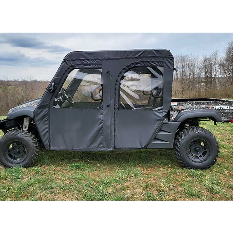 Hisun HS 750 Crew Black 3 Star Soft Full Doors and Rear Window