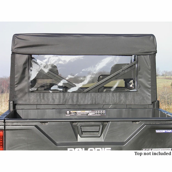 3 Star Black Soft Full Doors w/ Zippers and Rear Window - 2019-25 Polaris Ranger Crew 1000, XP 1000 - alt image 1