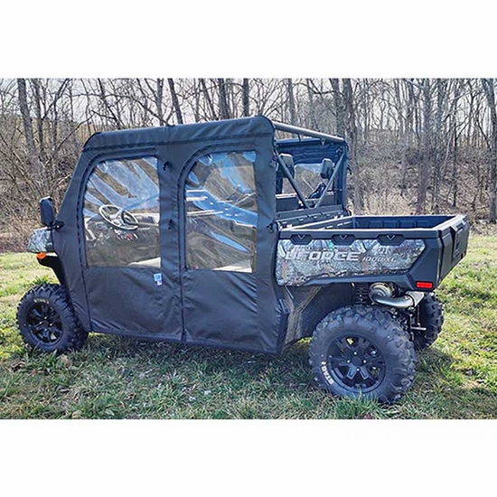3 Star Black Soft Full Doors w/ Zippers - CFMOTO UForce 1000 XL