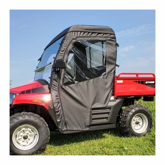 3 Star Black Soft Full Doors w/ Zippers, Rear Window and Top - Coleman Outfitter, Hisun HS 400 - alt image 0