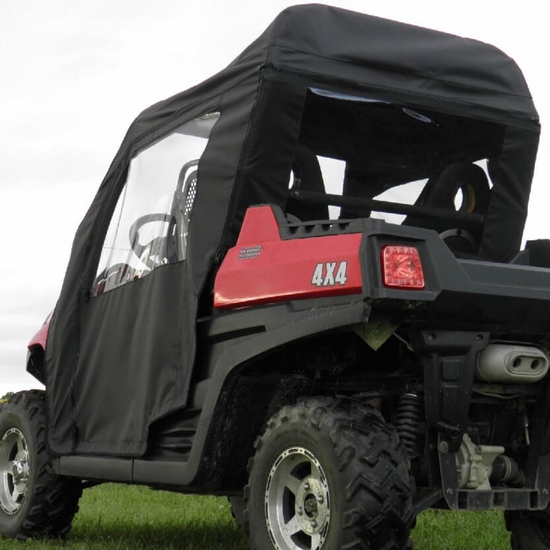 3 Star Black Soft Full Doors w/ Zippers, Rear Window and Top - Hisun HS, Strike, Massimo MSU