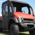 3 Star Black Soft Full Doors, Zippered Rear Window and Top - Kawasaki Mule SX