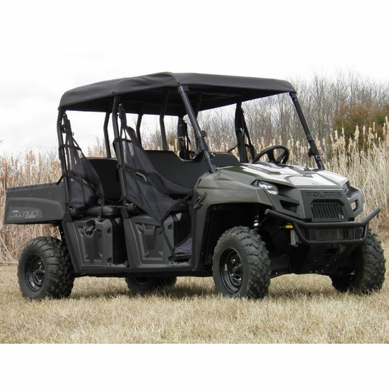 3 Star Black Soft Top - 2011-14 Mid Size Polaris Ranger 500, 570 Crew - alt image 0