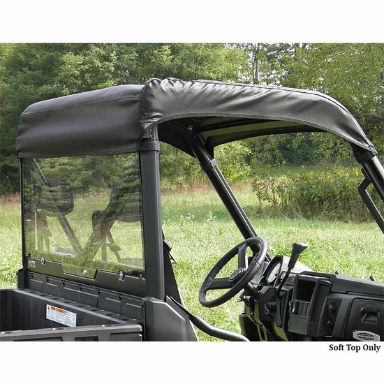 3 Star Black Soft Top - 2013-25 Full Size Polaris Ranger w/ Pro-Fit Cage - alt image 1