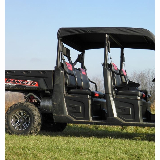 3 Star Black Soft Top - 2014-20 Full Size Polaris Ranger Crew w/ Pro-Fit Cage - alt image 0