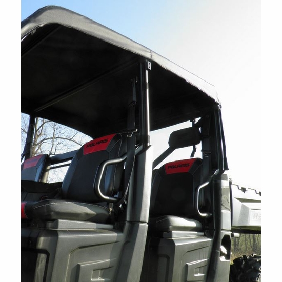 3 Star Black Soft Top - 2014-20 Full Size Polaris Ranger Crew w/ Pro-Fit Cage - alt image 2