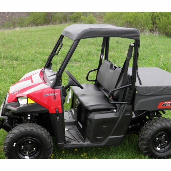 3 Star Black Soft Top - 2015-23 Mid Size Polaris Ranger 500, 570, ETX, EV - alt image 5
