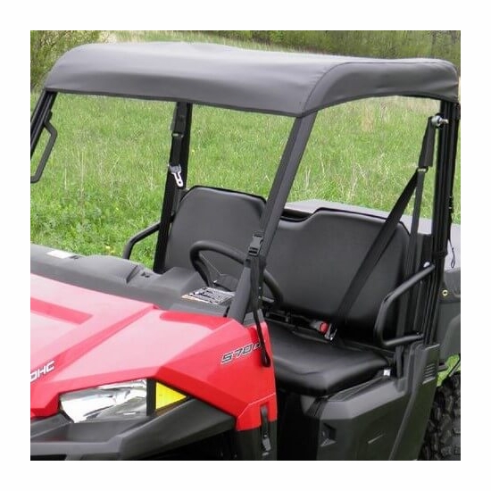 3 Star Black Soft Top - 2015-23 Mid Size Polaris Ranger 500, 570, ETX, EV