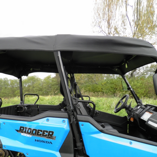 3 Star Black Soft Top - Honda Pioneer 1000-5, Pioneer 1000-6 - alt image 1