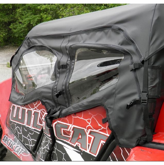 3 Star Black Soft Upper Doors - 2015 Arctic Cat Wildcat 4X Limited - alt image 0
