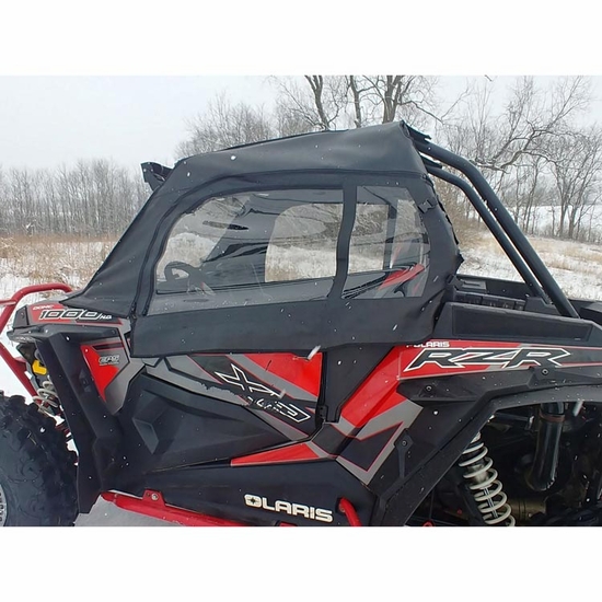 3 Star Black Soft Upper Doors and Rear Window - 2014-23 Polaris RZR XP 1000, XP Turbo - alt image 2