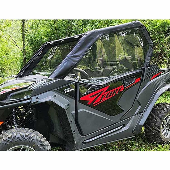 3 Star Black Soft Upper Doors and Rear Window - 2023 CF Moto ZForce 800 Trail, 950 Sport, Trail - alt image 0