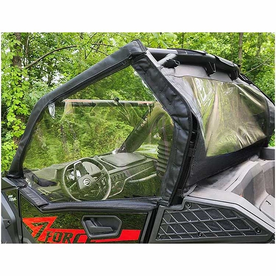 3 Star Black Soft Upper Doors and Rear Window - 2023 CF Moto ZForce 800 Trail, 950 Sport, Trail - alt image 1