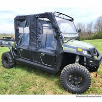 3 Star Black Soft Upper Doors and Rear Window - Hisun Sector 750 Crew