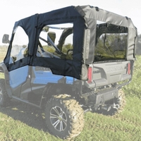 3 Star Black Soft Upper Doors and Rear Window - Honda Pioneer 1000-5, 1000-6