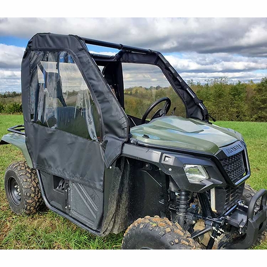 3 Star Black Soft Upper Doors and Rear Window - Honda Pioneer 500, 520 - alt image 0