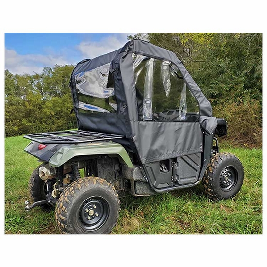 3 Star Black Soft Upper Doors and Rear Window - Honda Pioneer 500, 520 - alt image 1