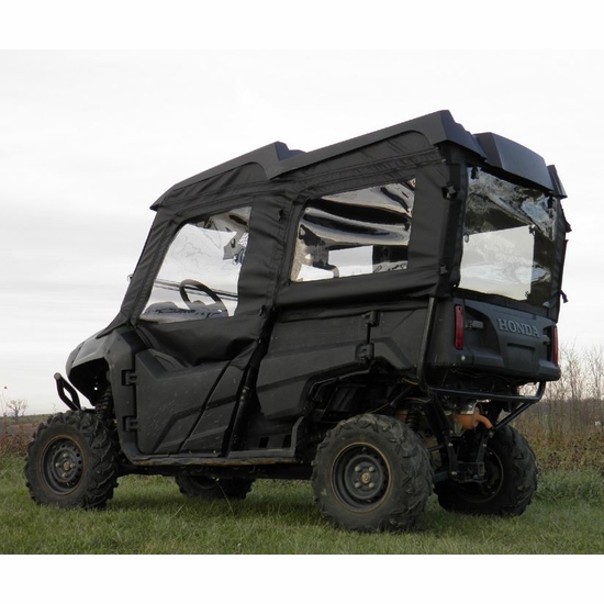 3 Star Black Soft Upper Doors and Rear Window - Honda Pioneer 700 4 - alt image 3