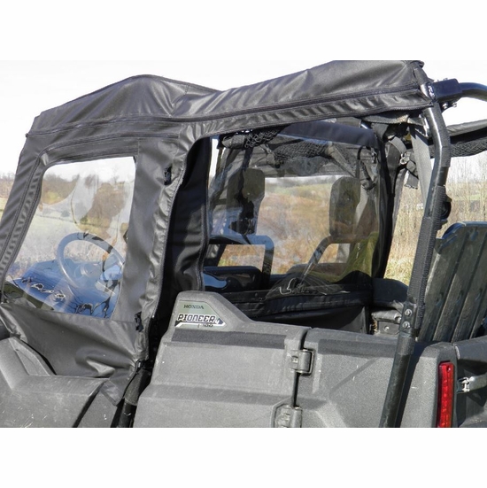 3 Star Black Soft Upper Doors and Rear Window - Honda Pioneer 700 4 - alt image 4