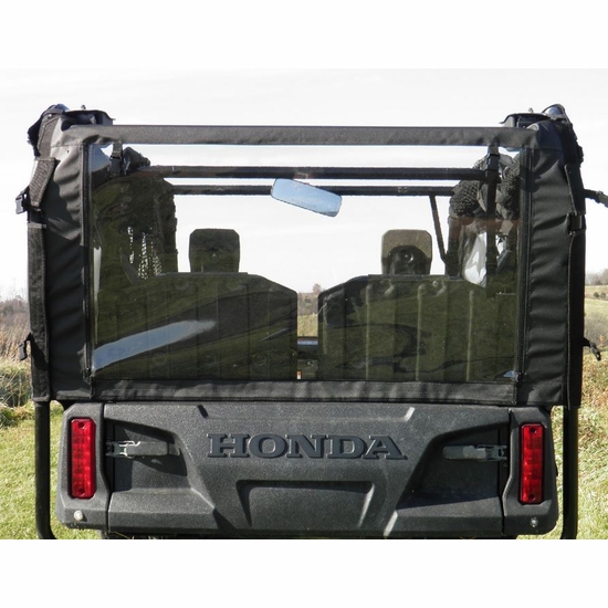 3 Star Black Soft Upper Doors and Rear Window - Honda Pioneer 700 4 - alt image 1