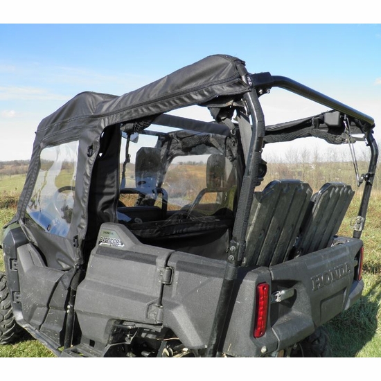 3 Star Black Soft Upper Doors and Rear Window - Honda Pioneer 700 4 - alt image 2