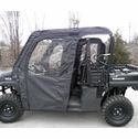 3 Star Black Soft Upper Doors and Rear Window - Kawasaki Mule Pro-FXT, DXT