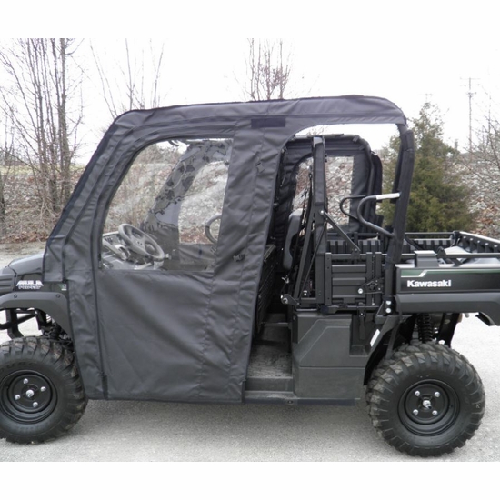 3 Star Black Soft Upper Doors and Rear Window - Kawasaki Mule Pro-FXT, DXT - alt image 2