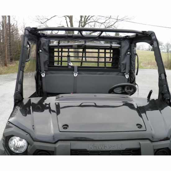 3 Star Black Soft Upper Doors and Rear Window - Kawasaki Mule Pro-FXT, DXT - alt image 5