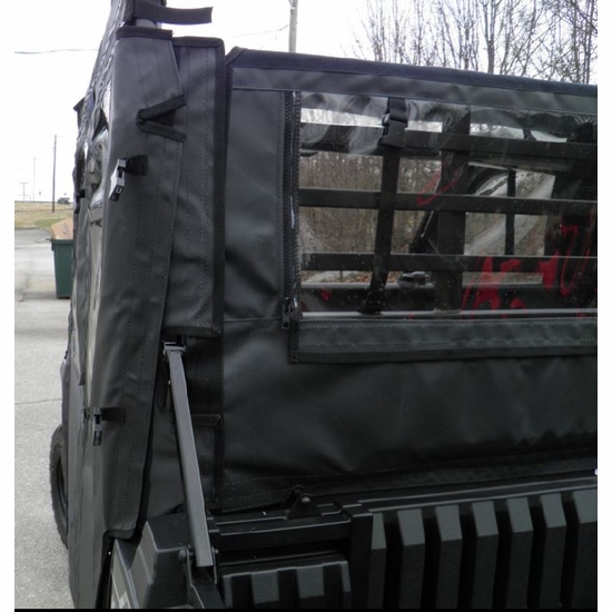 3 Star Black Soft Upper Doors and Rear Window - Kawasaki Mule Pro-FXT, DXT - alt image 8