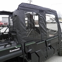 3 Star Black Soft Upper Doors and Rear Window - Kawasaki Mule Pro-FXT, DXT