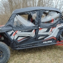 3 Star Black Soft Upper Doors and Rear Window - Polaris RZR XP 4 Turbo S