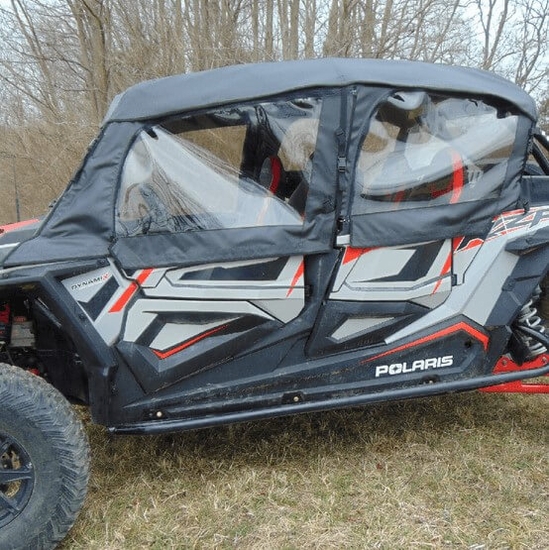3 Star Black Soft Upper Doors and Rear Window - Polaris RZR XP 4 Turbo S - alt image 1