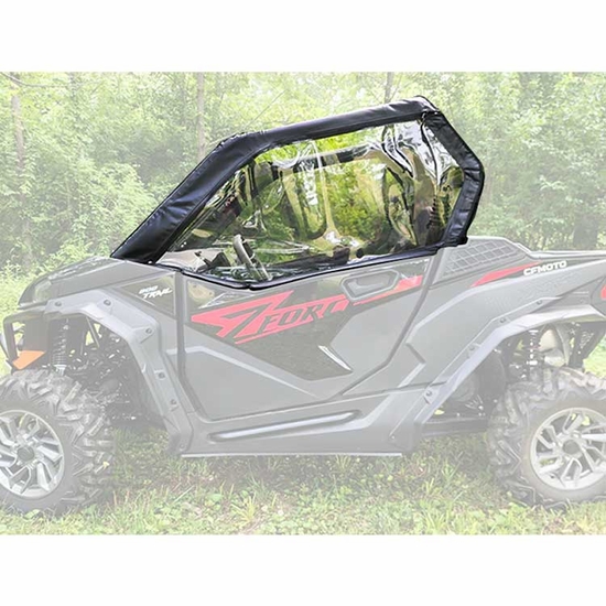 3 Star Black Soft Upper Doors and Zippered Rear Window - 2023 CF Moto ZForce 800 Trail, 950 Sport, Trail - alt image 2