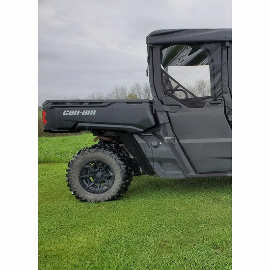 3 Star Black Soft Upper Doors and Zippered Rear Window - Can Am Defender Max - alt image 0