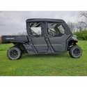 3 Star Black Soft Upper Doors and Zippered Rear Window - Can Am Defender Max