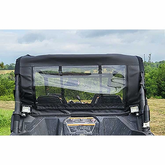 3 Star Black Soft Upper Doors and Zippered Rear Window - Can Am Maverick Sport Max - alt image 2
