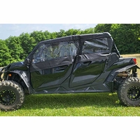 3 Star Black Soft Upper Doors and Zippered Rear Window - Can Am Maverick Sport Max