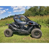 3 Star Black Soft Upper Doors and Zippered Rear Window - CF Moto ZForce 950