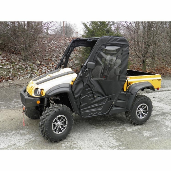 3 Star Black Soft Upper Doors and Zippered Rear Window - Hisun HS 500, HS 700 - alt image 0