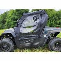3 Star Black Soft Upper Doors and Zippered Rear Window - Hisun Strike 250