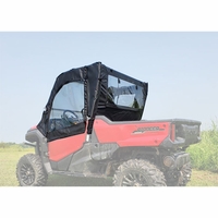 3 Star Black Soft Upper Doors and Zippered Rear Window - Honda Pioneer 1000