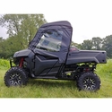 3 Star Black Soft Upper Doors and Zippered Rear Window - Honda Pioneer 700