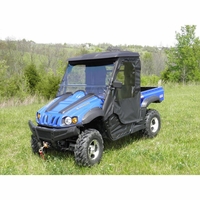 3 Star Black Soft Upper Doors and Zippered Rear Window - Massimo MSU 500, 700