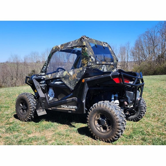 3 Star Black Soft Upper Doors and Zippered Rear Window - Polaris RZR S 1000, 900, S 900