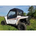 3 Star Black Soft Upper Doors and Zippered Rear Window - Yamaha Wolverine RMAX2 1000
