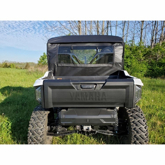3 Star Black Soft Upper Doors and Zippered Rear Window - Yamaha Wolverine RMAX2 1000 - alt image 1