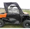 3 Star Black Soft Upper Doors - Honda Pioneer 1000
